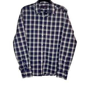 UNTUCKit Plaid Button Down Shirt Long Sleeve Slim Fit Mens Medium